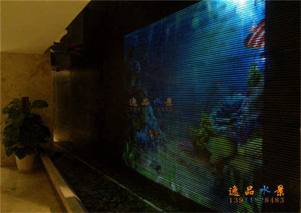 北京石材水幕墙投影水幕