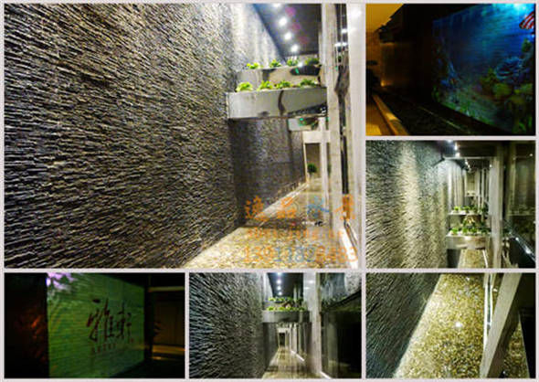 北京西城区水幕墙室内流水